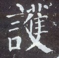 護字的其他书法字体