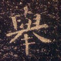 擧字的其他书法字体