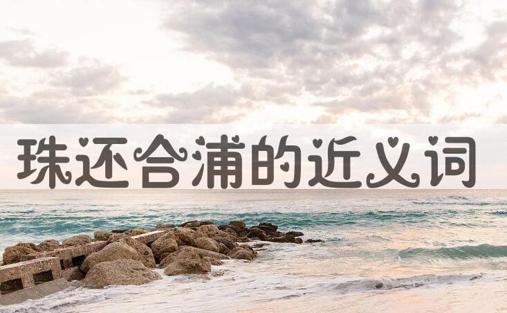 用珠还合浦造句