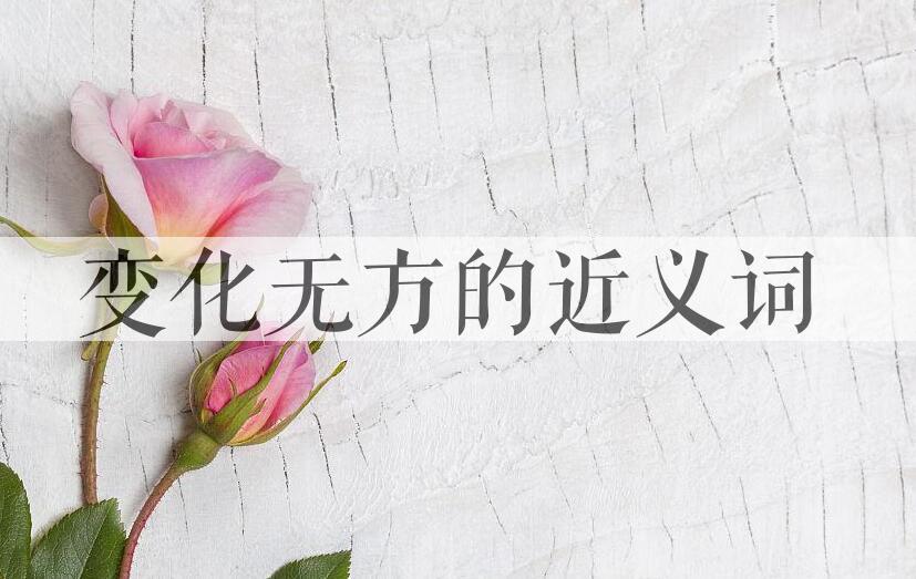 用变化无方造句