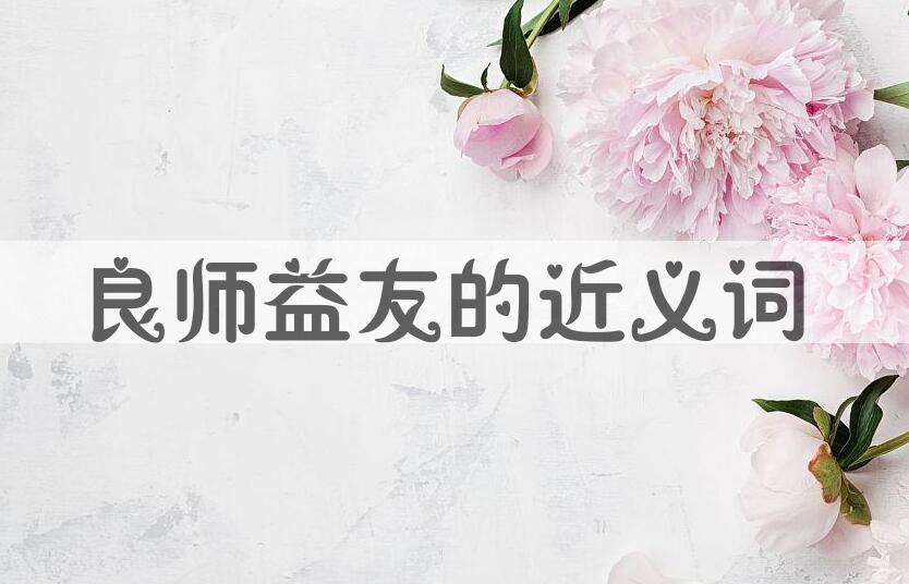 用良师益友造句