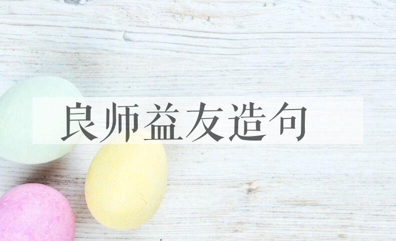 用良师益友造句