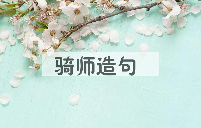 用骑师造句