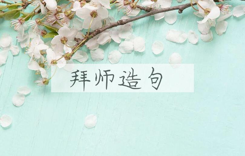 用拜师造句