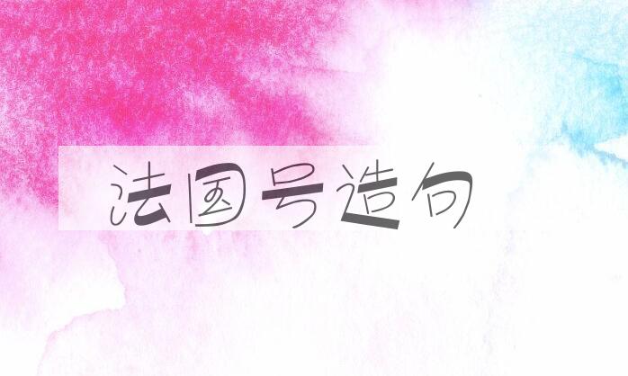 用法国号造句